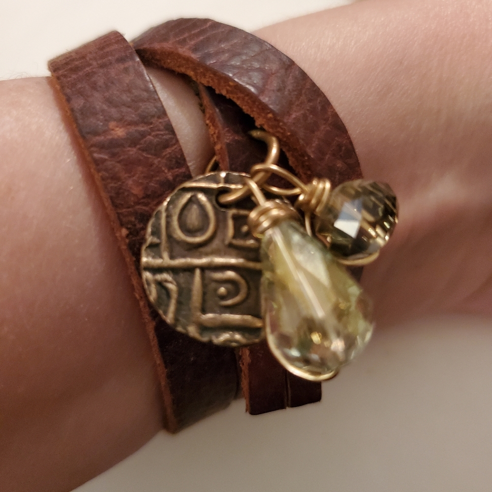 Fun leather wrap bracelets